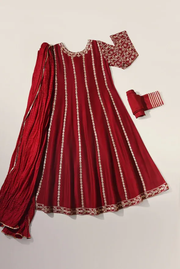 AGHA NOOR BRIDAL Bia Maroon