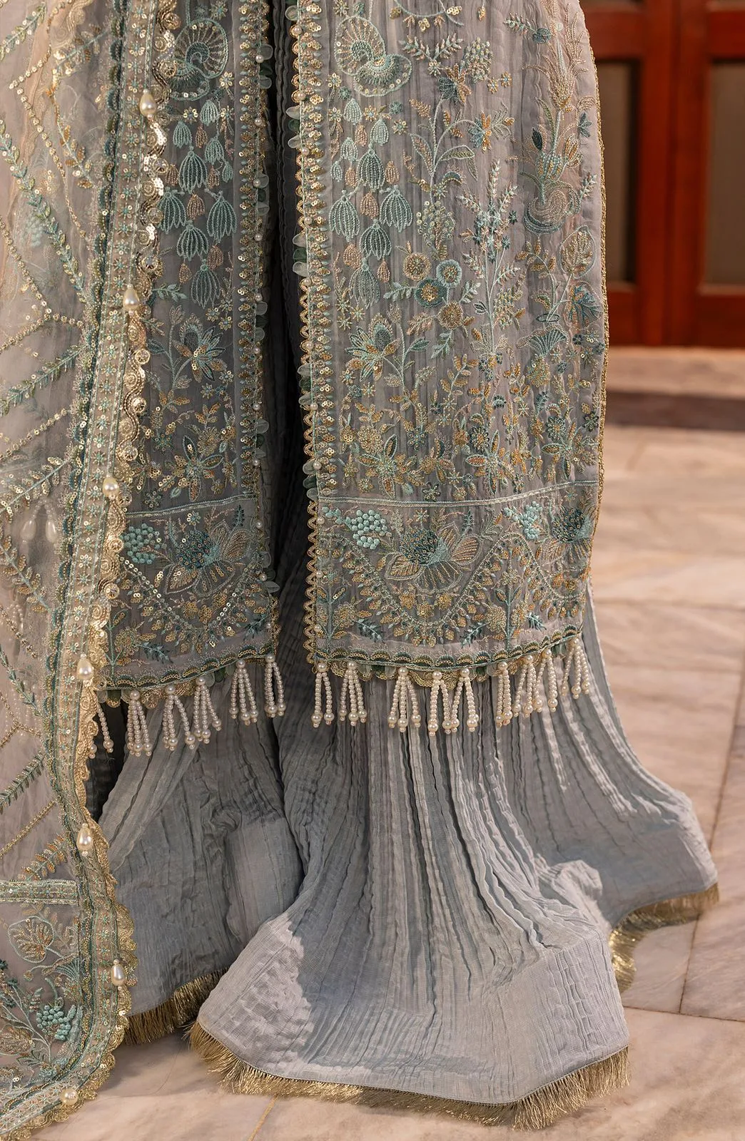 AYLIN AQUA FORMAL DRESS