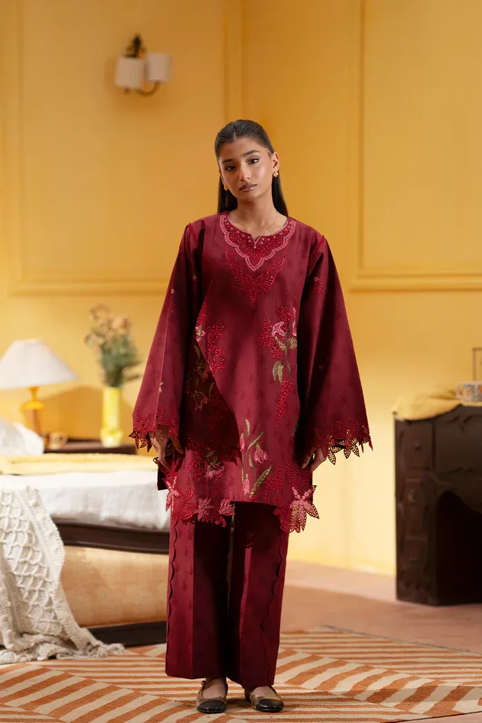 SAIRA RIZWAN JOOLIE RED - JBP25-09