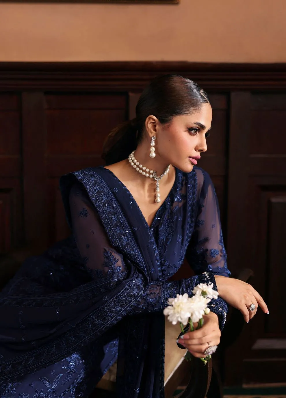 GULAAL EVAYNA EMBROIDERED CHIFFON LEESHA D-33