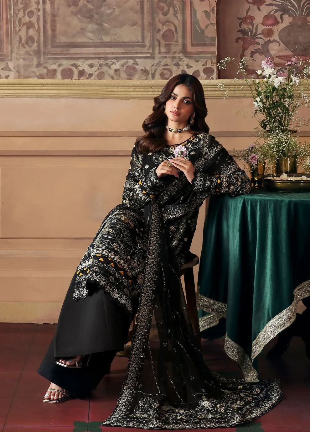 GULAAL EVAYNA EMBROIDERED CHIFFON DEENAH D-32