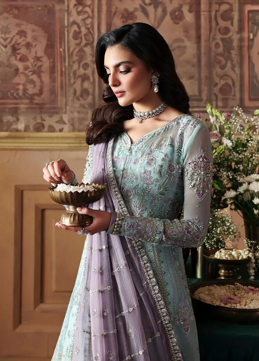 GULAAL EVAYNA EMBROIDERED CHIFFON DELINA D-31