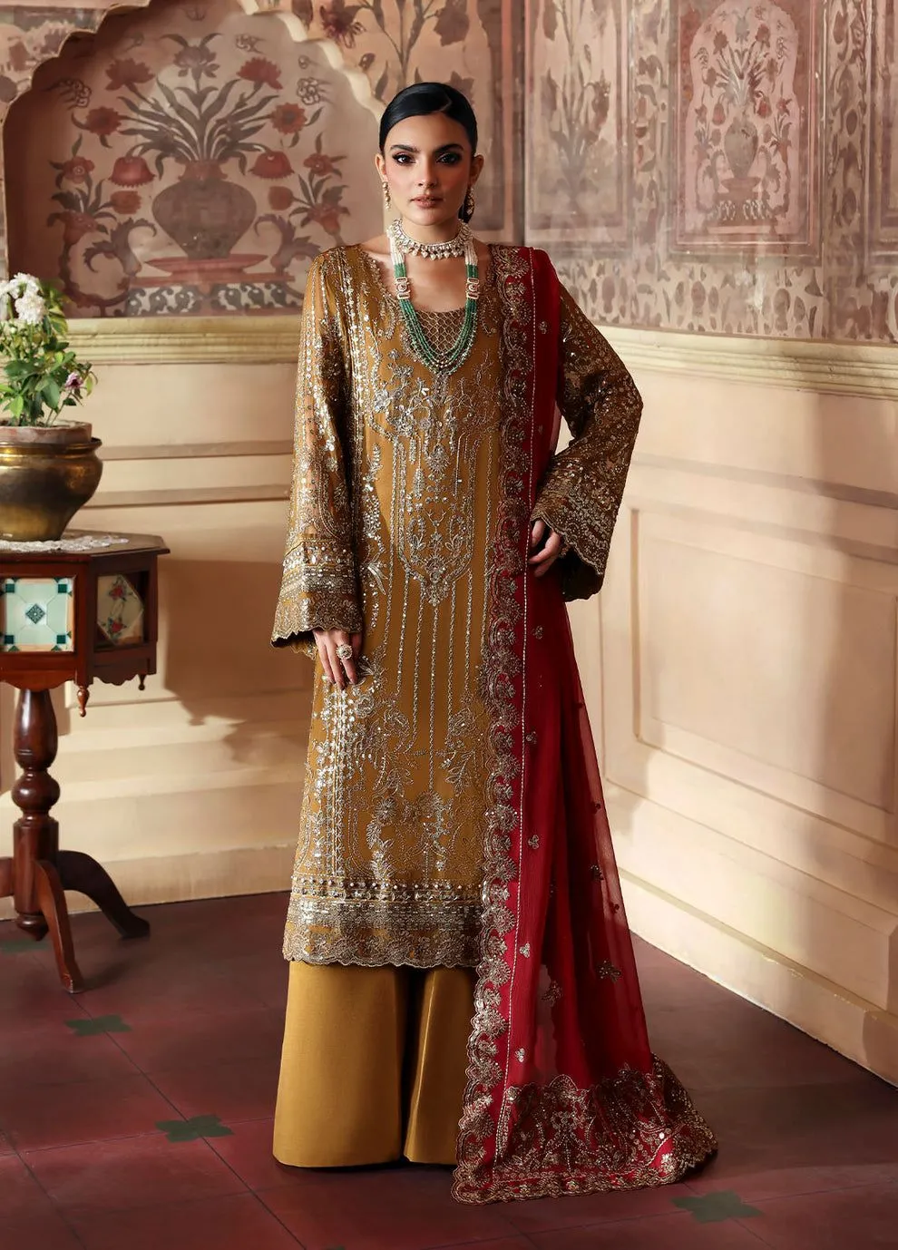 GULAAL EVAYNA EMBROIDERED CHIFFON DINARA D-34