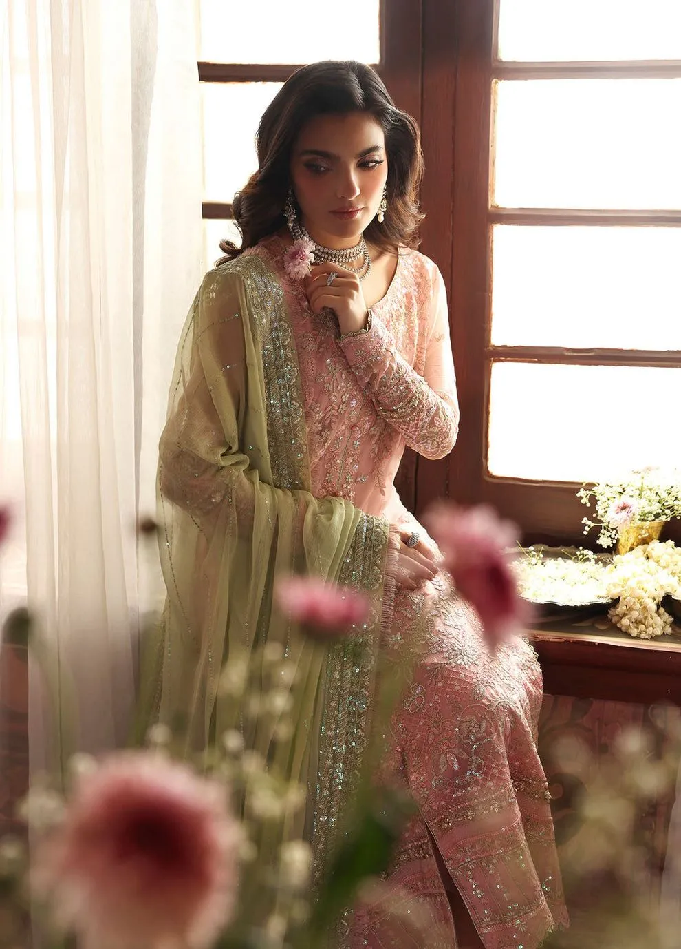 GULAAL EVAYNA EMBROIDERED CHIFFON LAYANA D-30