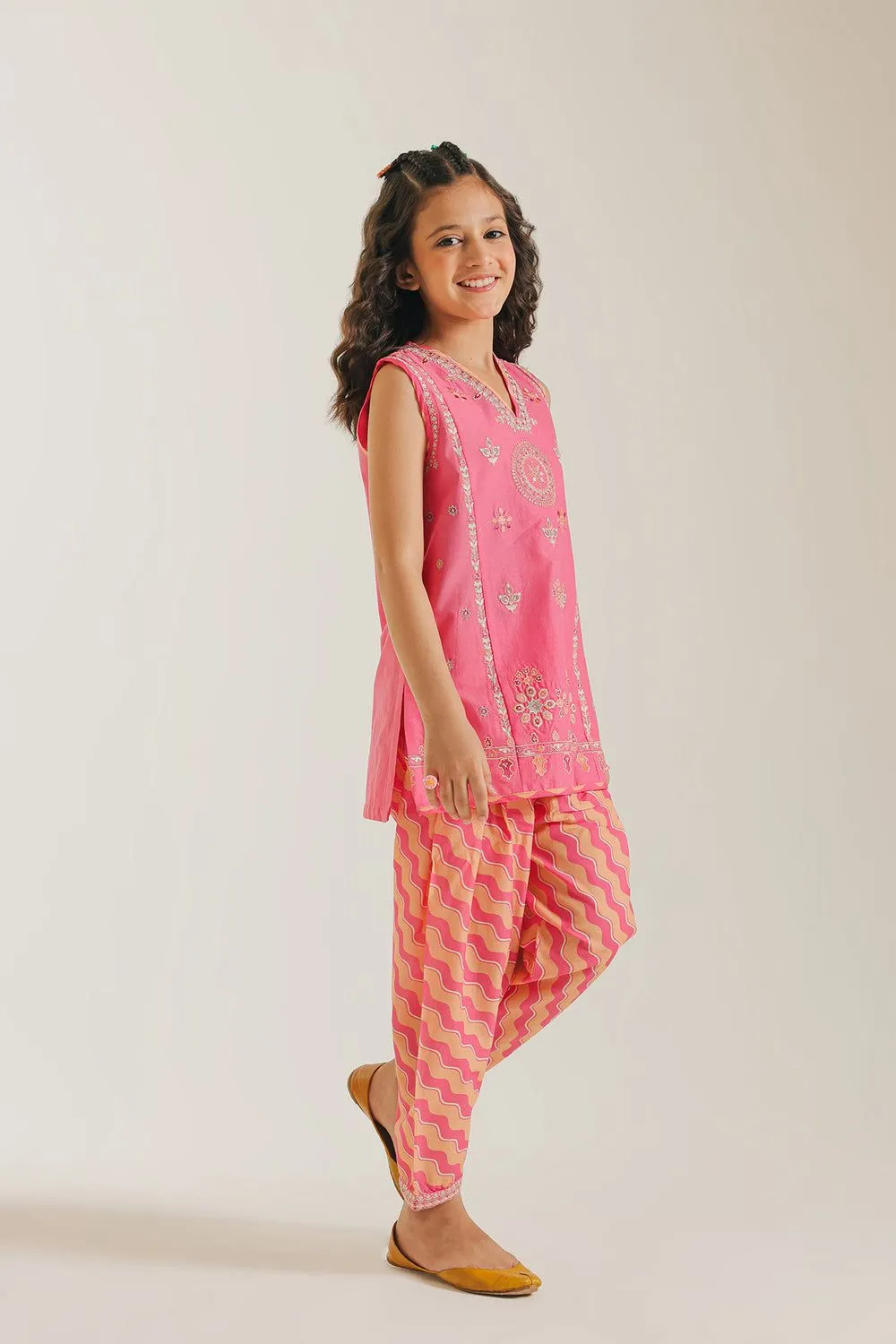 ETHNC KIDS EMBROIDERED SUIT