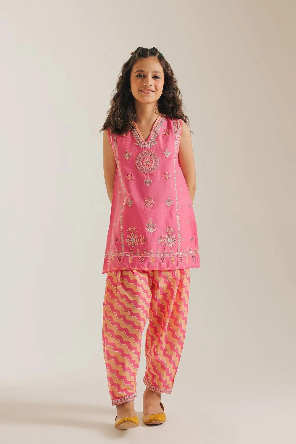 ETHNC KIDS EMBROIDERED SUIT