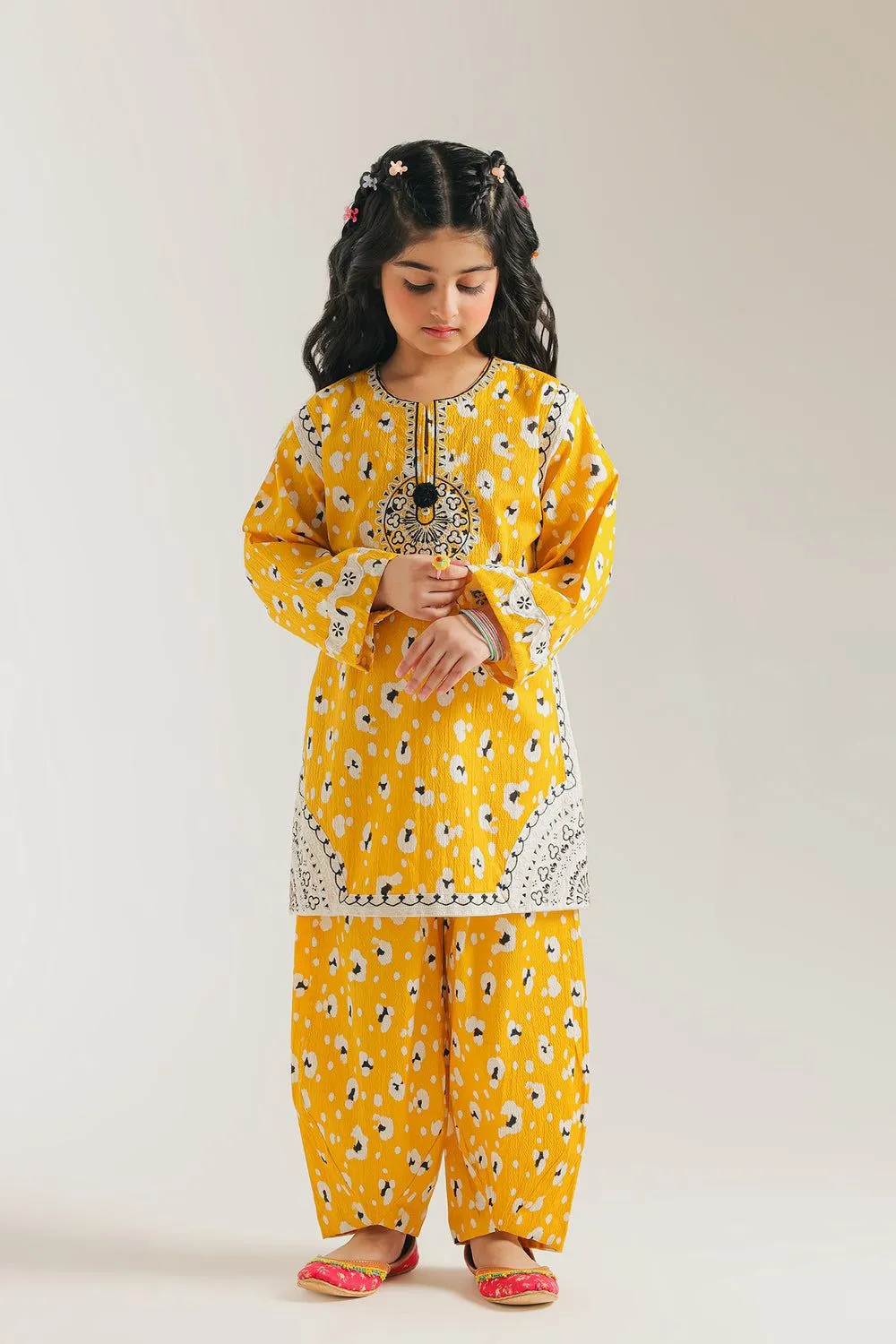 ETHNC KIDS EMBROIDERED SUIT