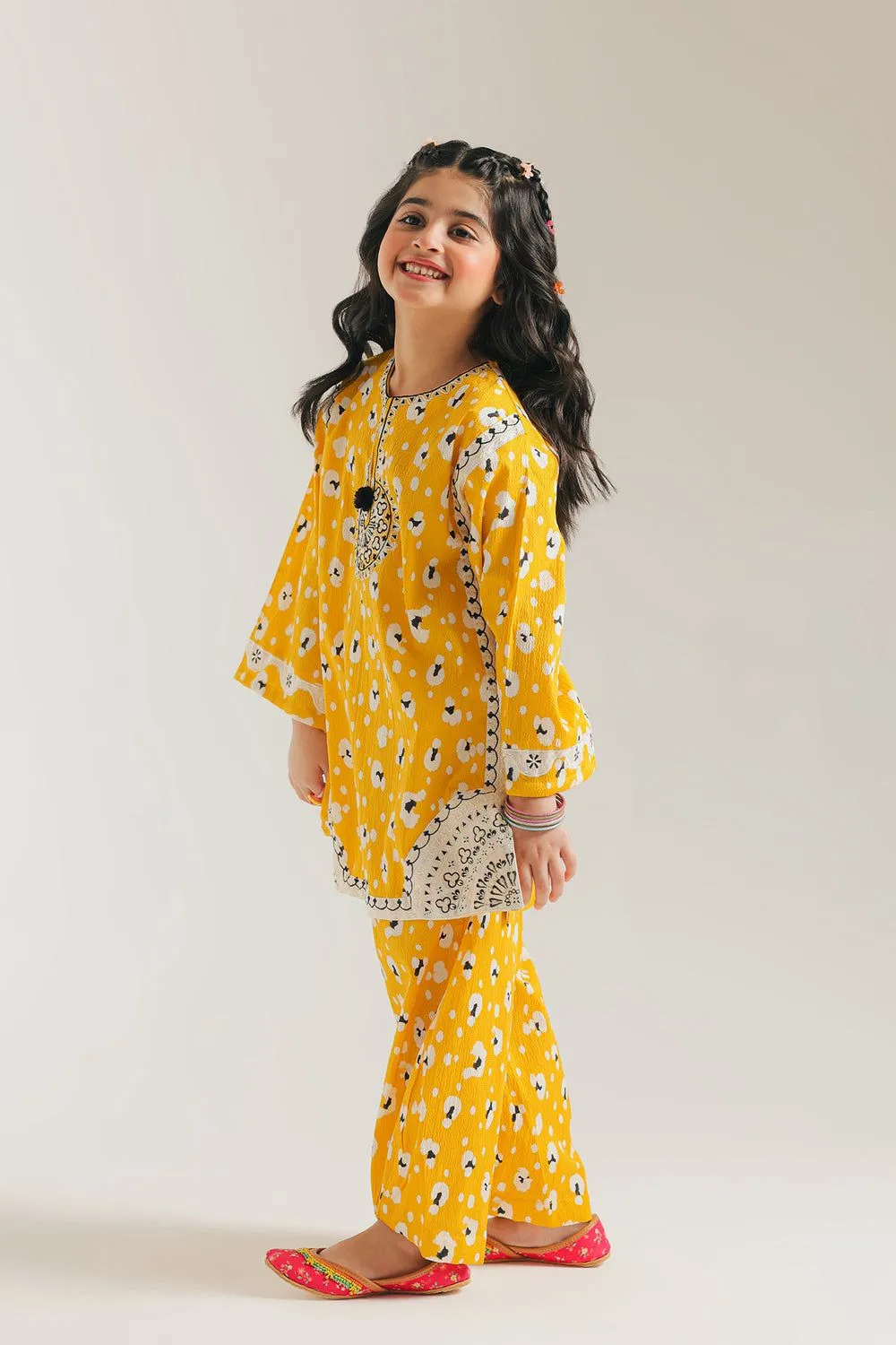 ETHNC KIDS EMBROIDERED SUIT