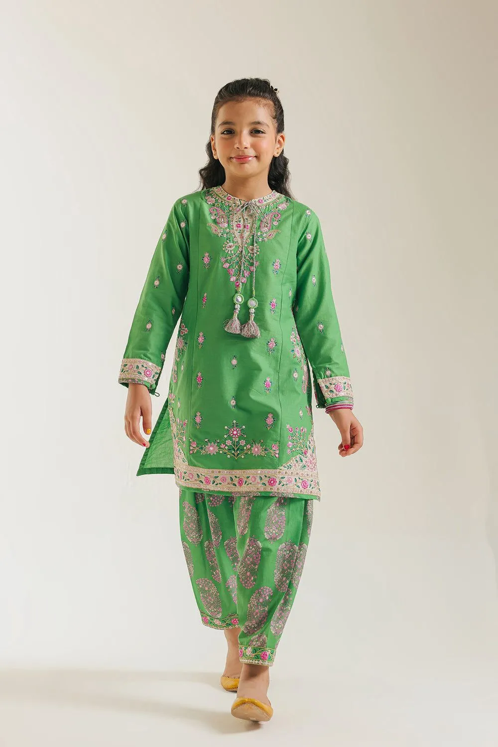 ETHNC KIDS EMBROIDERED SUIT