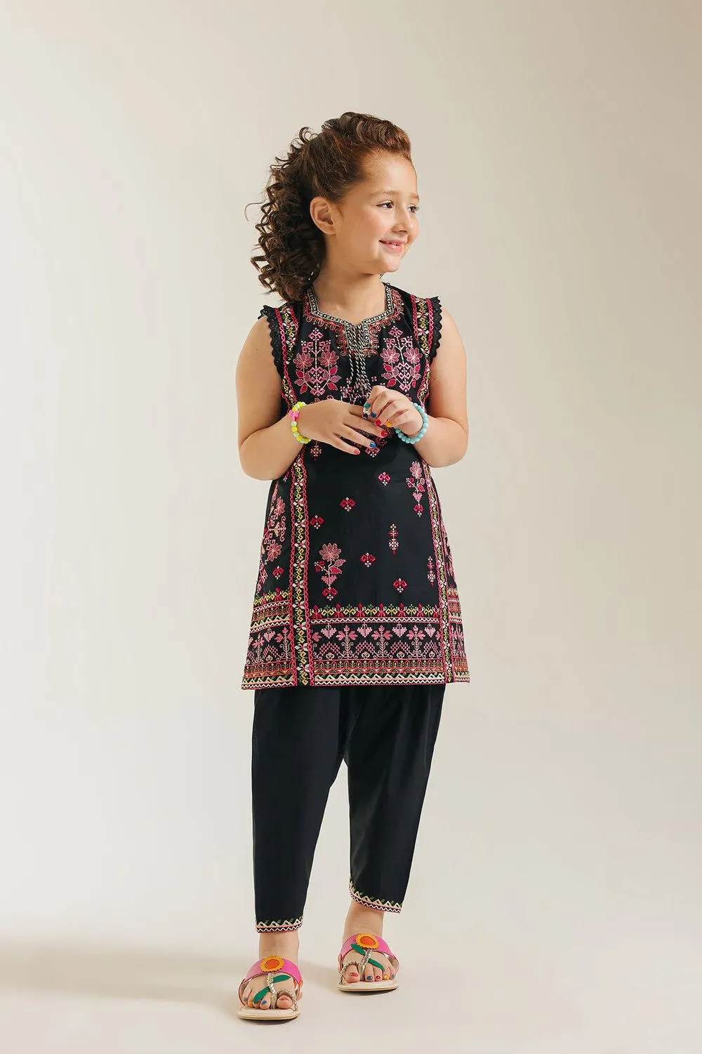 ETHNC KIDS EMBROIDERED SUIT