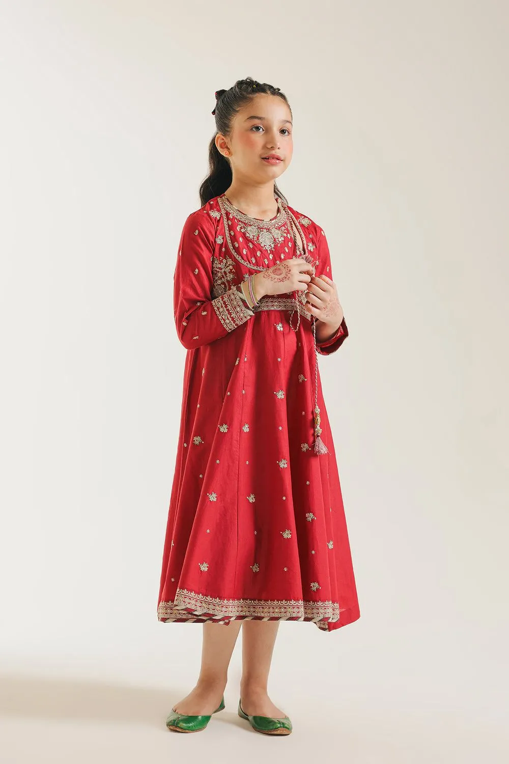 ETHNC KIDS EMBROIDERED PISHWAS
