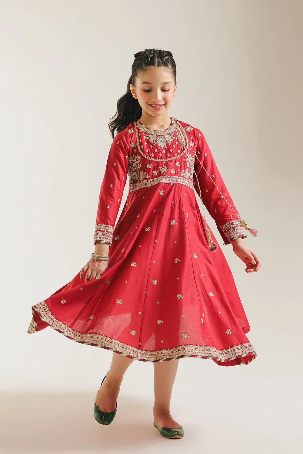 ETHNC KIDS EMBROIDERED PISHWAS