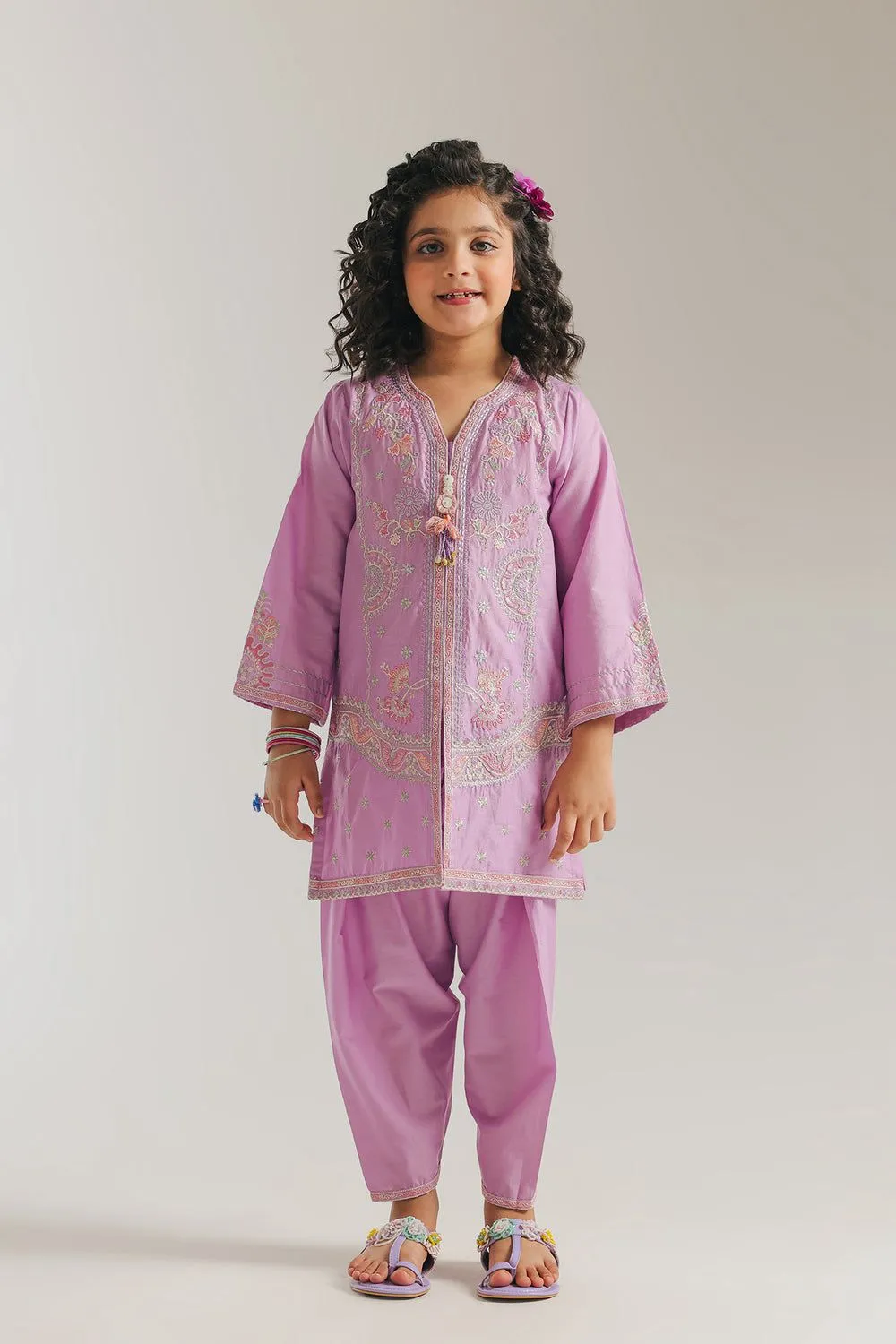 ETHNC KIDS EMBROIDERED SUIT