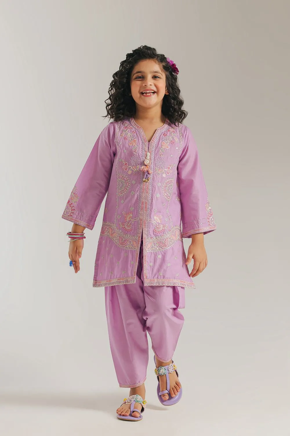 ETHNC KIDS EMBROIDERED SUIT