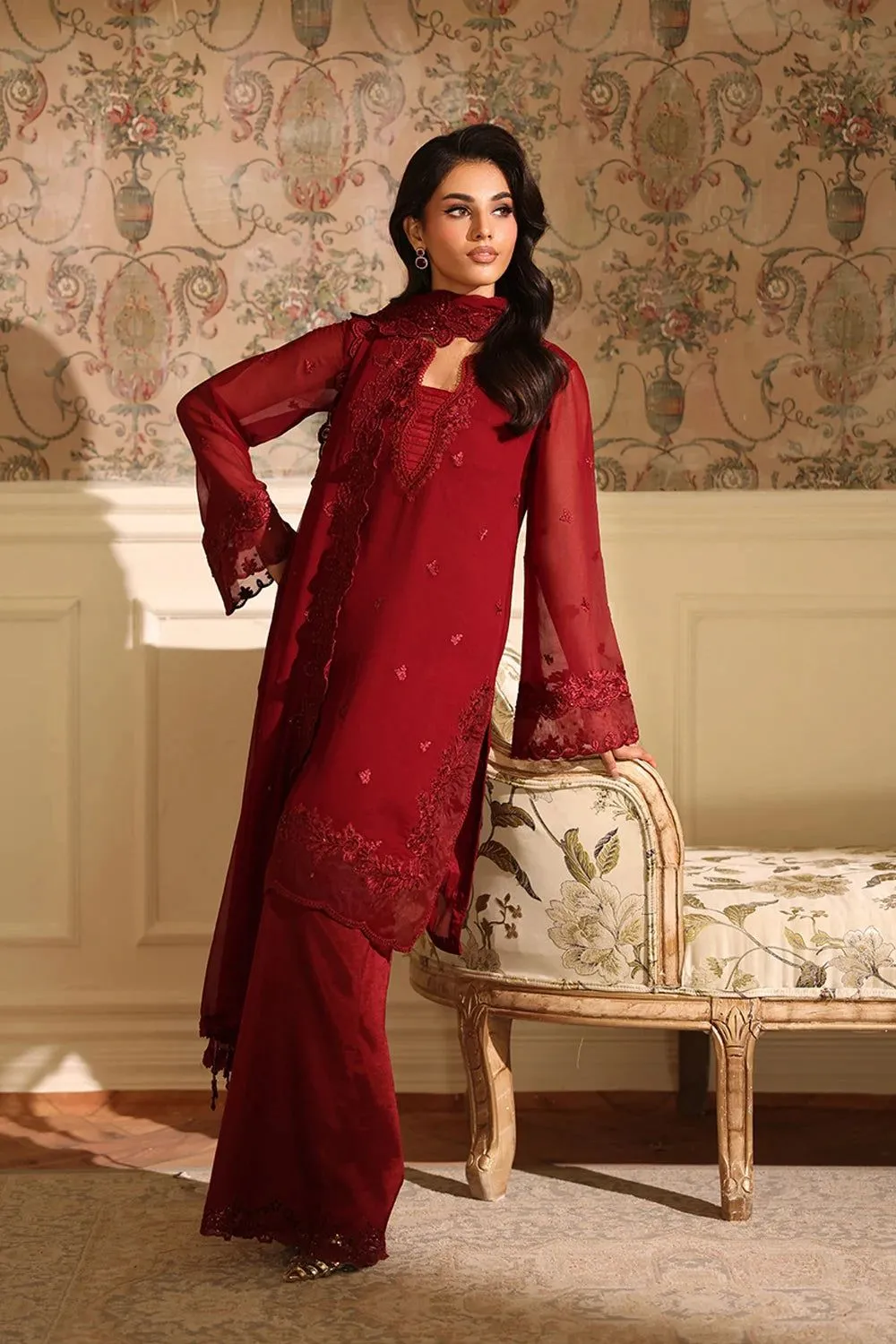 AZURE ENSEMBLES Cherry Veil