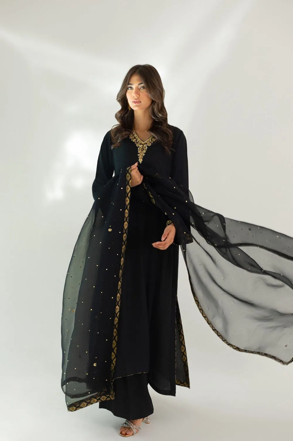AGHA NOOR BRIDAL BLACK DOVE