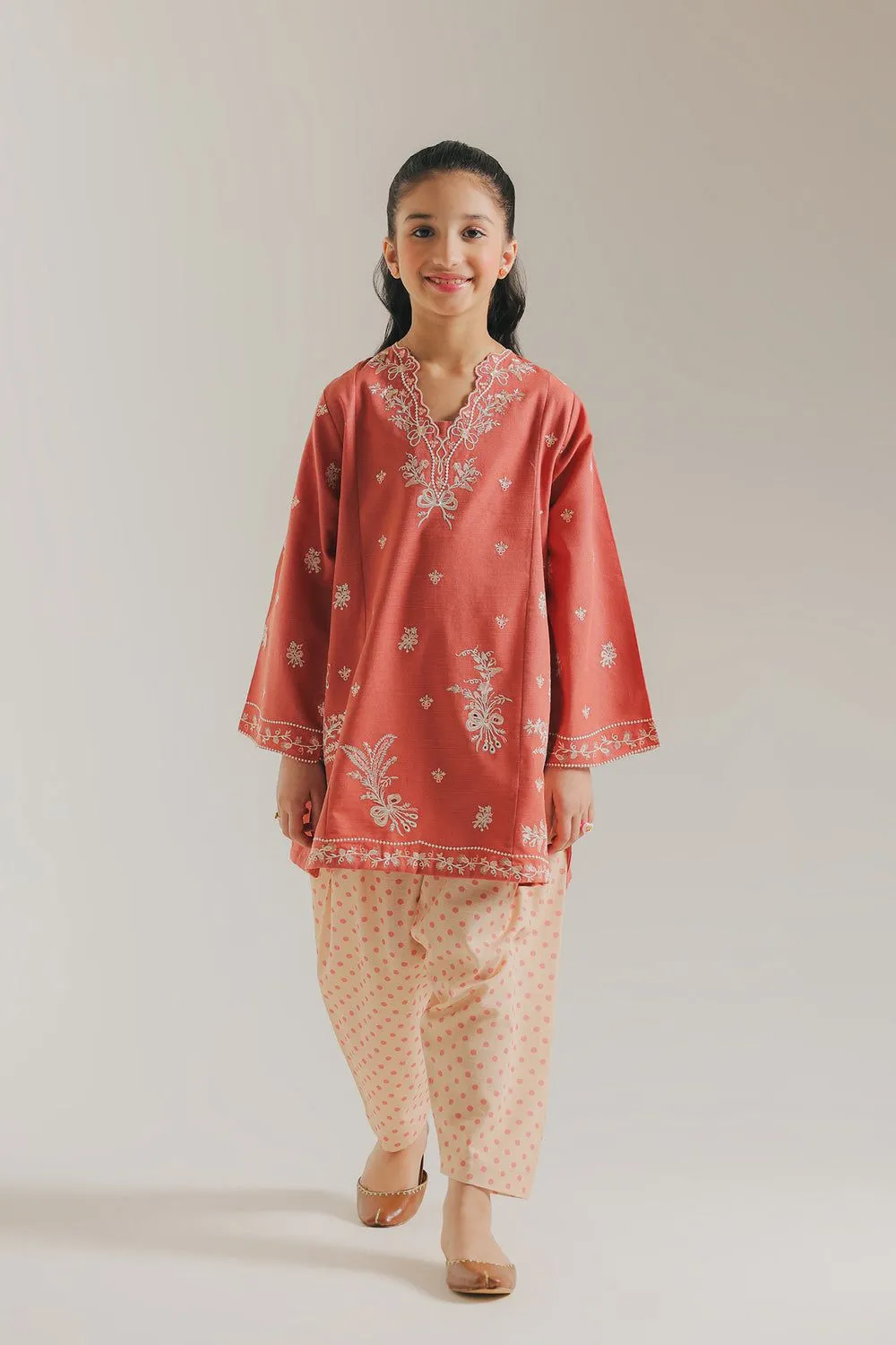 ETHNC KIDS EMBROIDERED SUIT