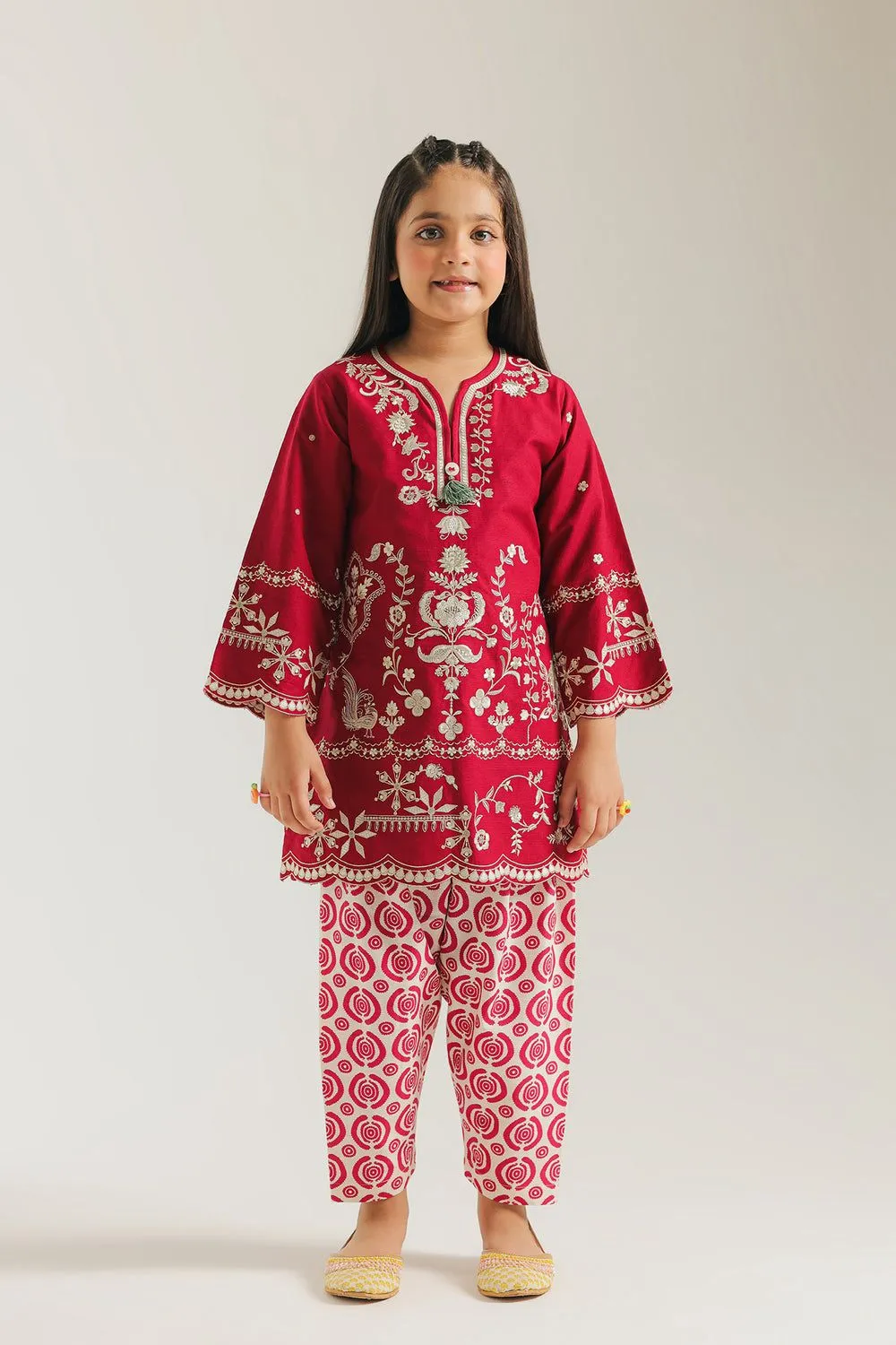 ETHNC KIDS EMBROIDERED SUIT