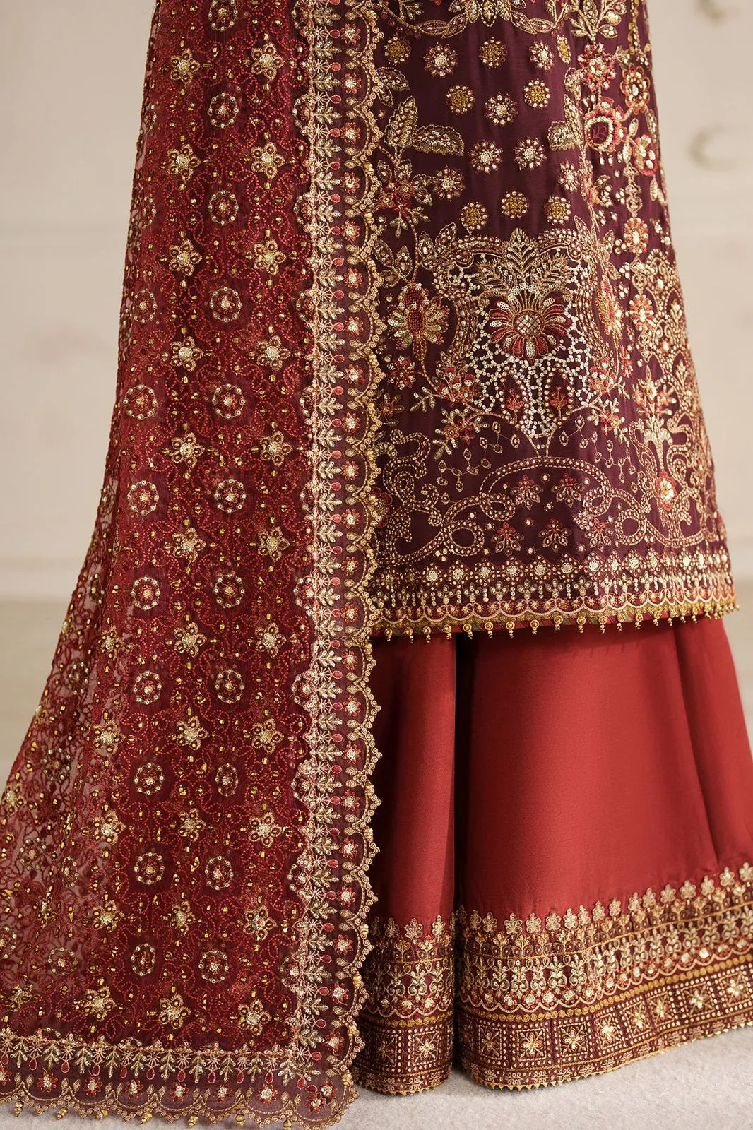 BAROQUE STITCHED EMBROIDERED CHIFFON CH14-07
