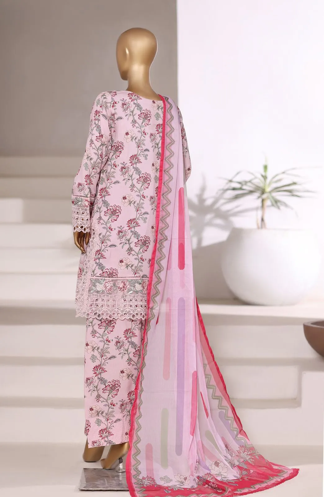 SADABAHAR 3PCS  D-01 - SBD25VFR - Pink