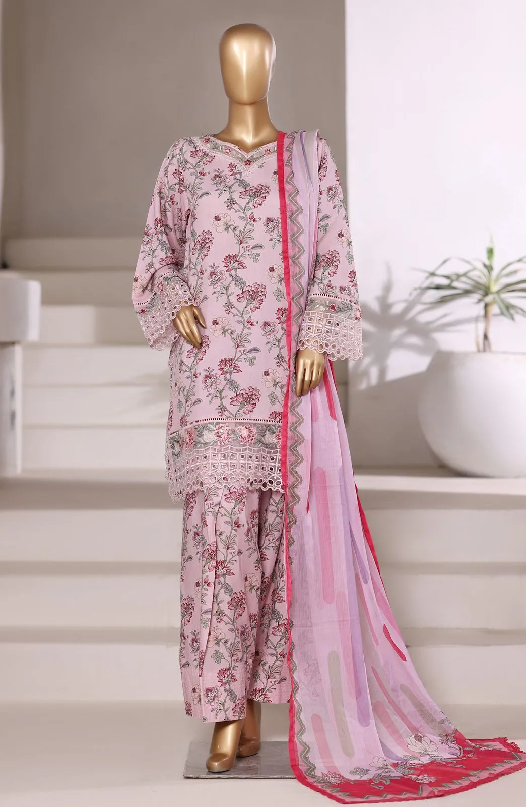 SADABAHAR 3PCS  D-01 - SBD25VFR - Pink