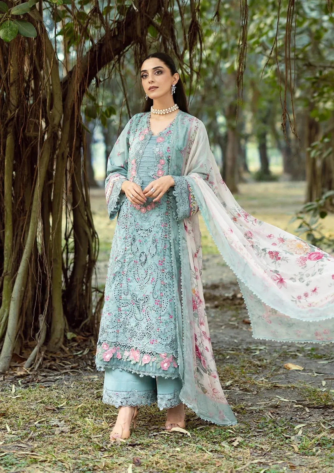 ELAF CHICKENKARI PRINT -26