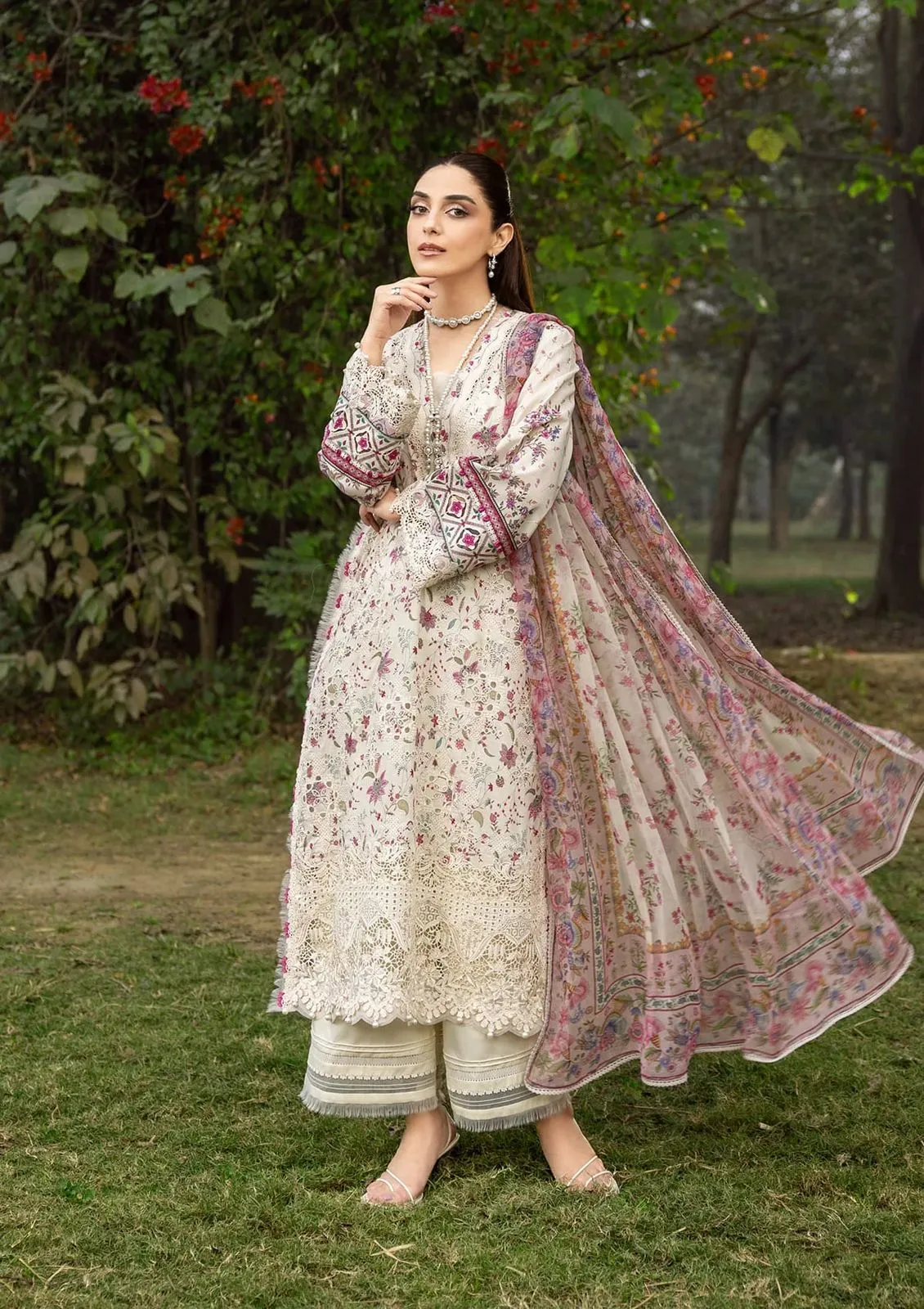 ELAF CHICKENKARI PRINT -26