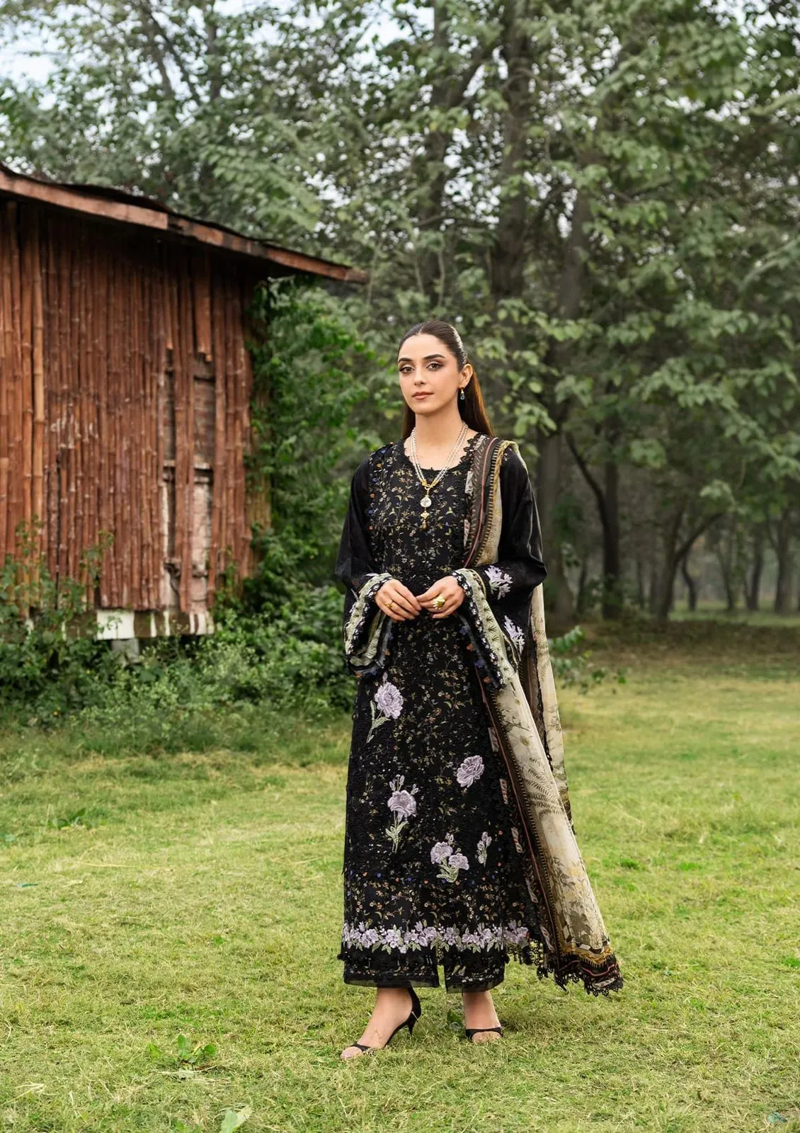 ELAF CHICKENKARI PRINT -26
