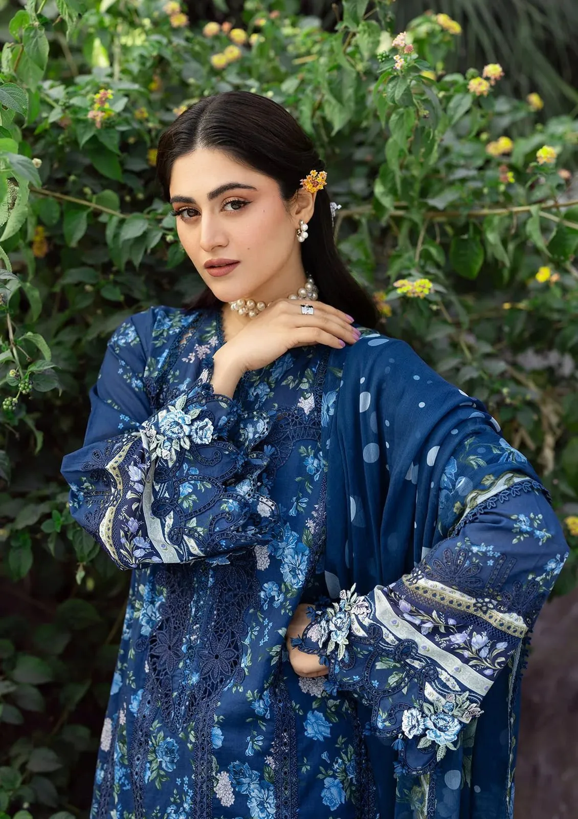 ELAF CHICKENKARI PRINT -26
