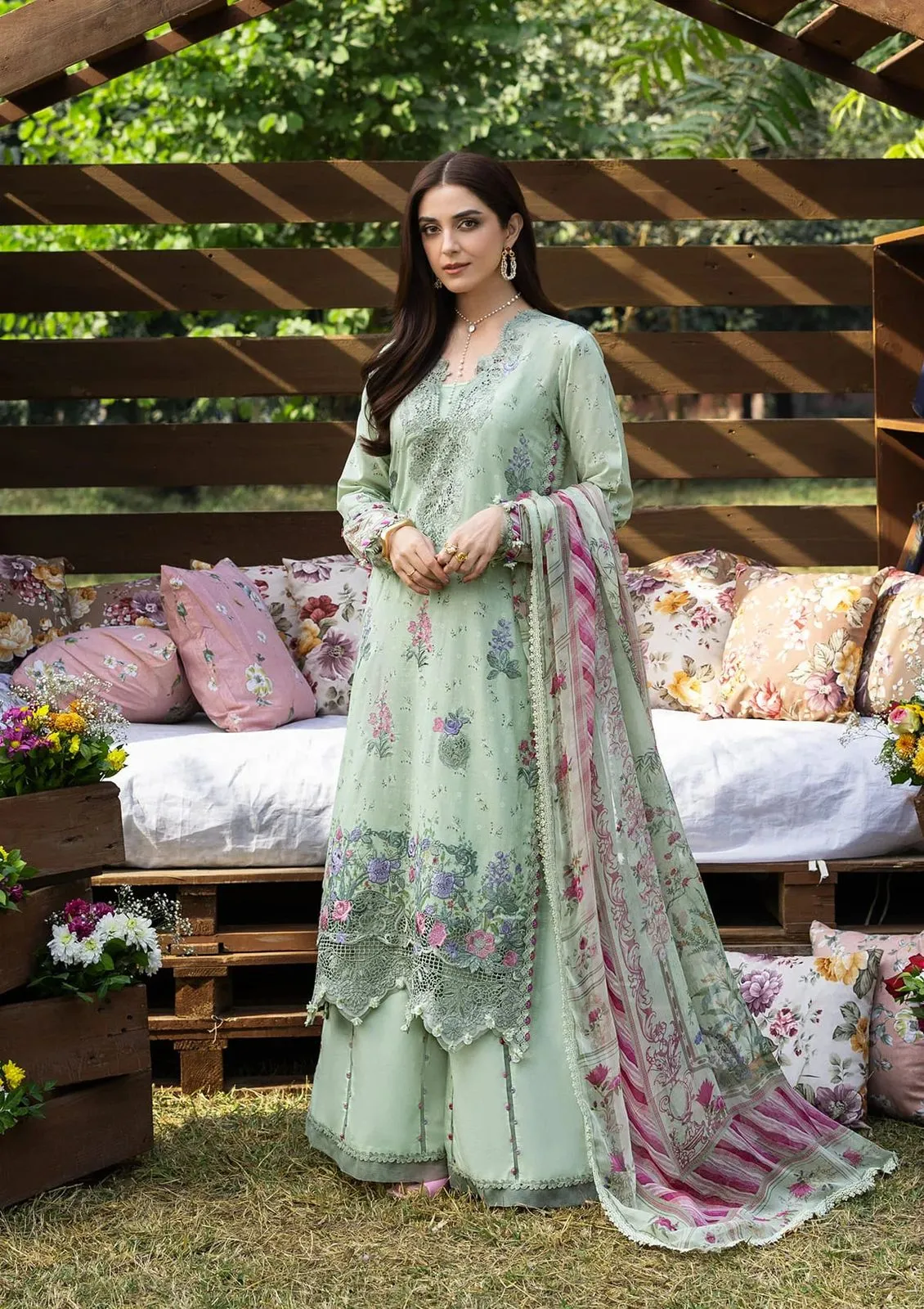 ELAF CHICKENKARI PRINT -26