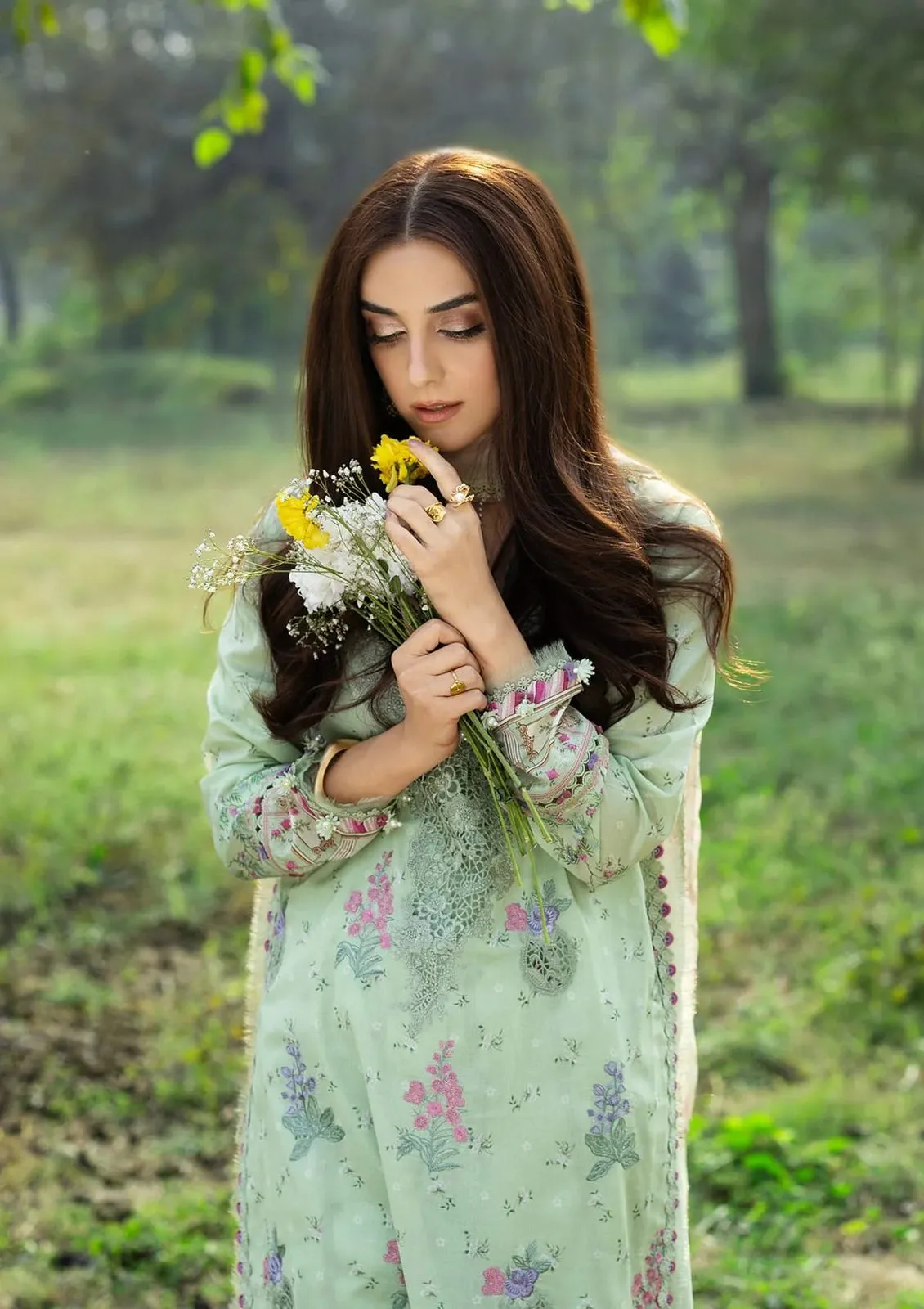 ELAF CHICKENKARI PRINT -26