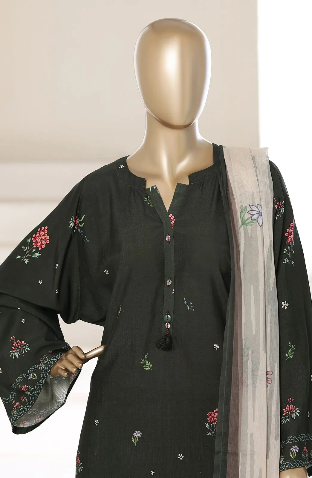 Sadabahar Printed Stitched Kaftaan