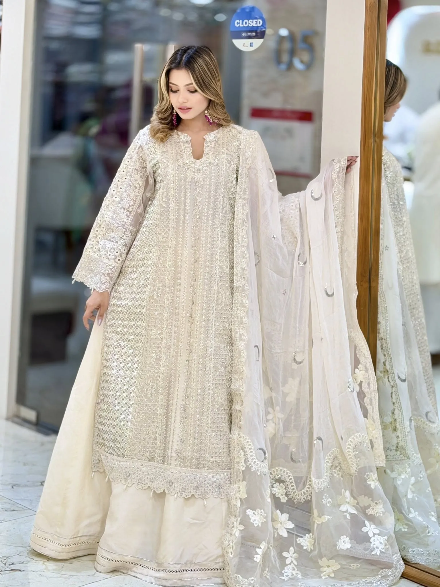 HUSSAIN REHAR La-Donna stitched