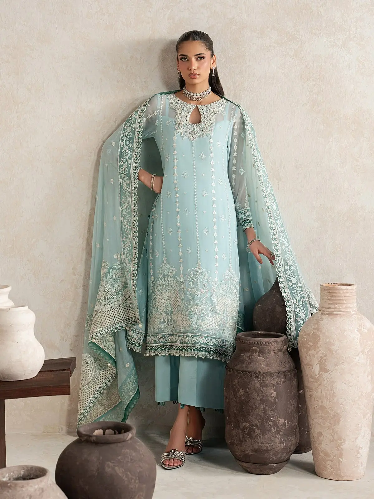 GULAAL Embroidered Chiffon