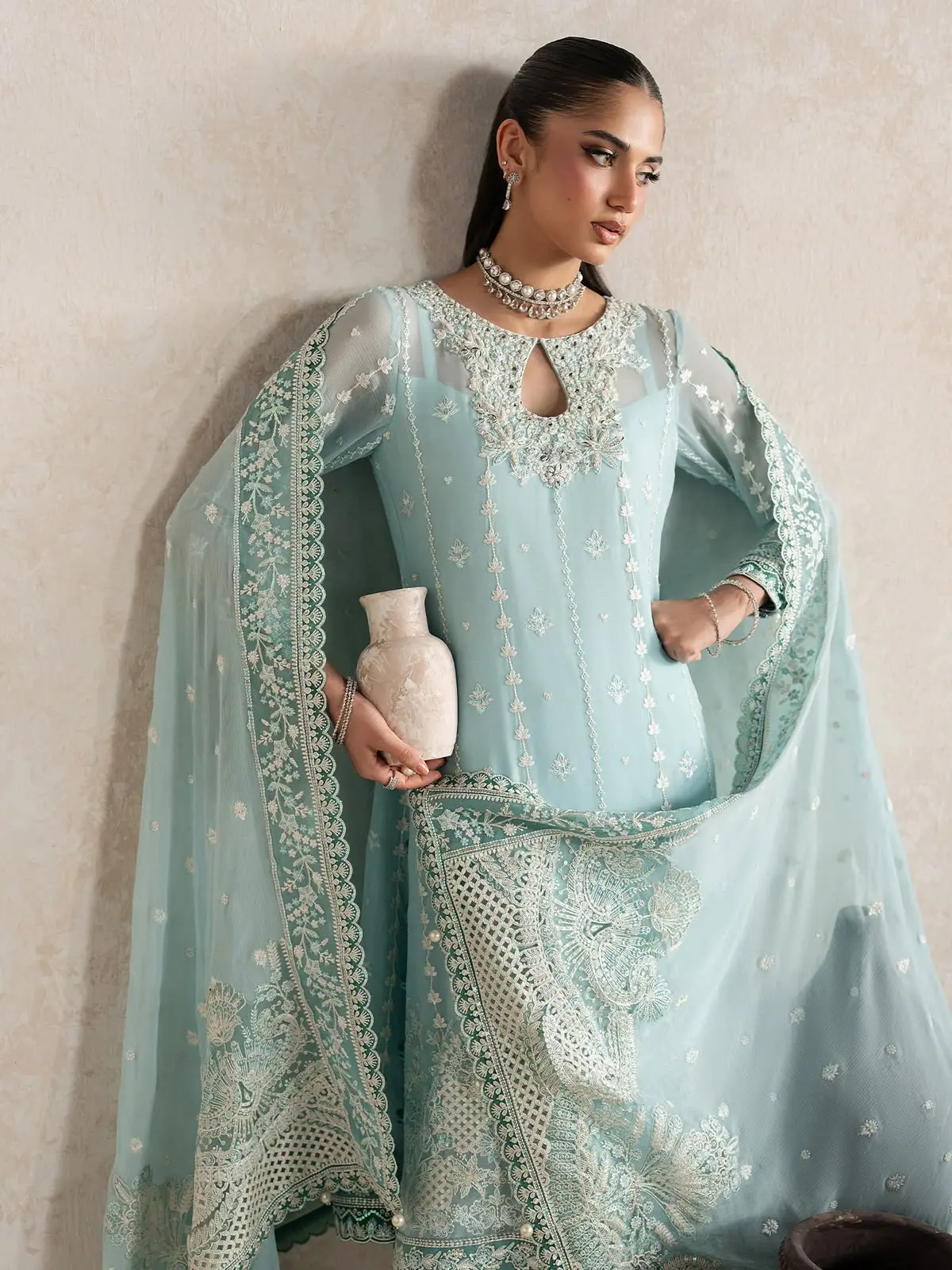 GULAAL Embroidered Chiffon
