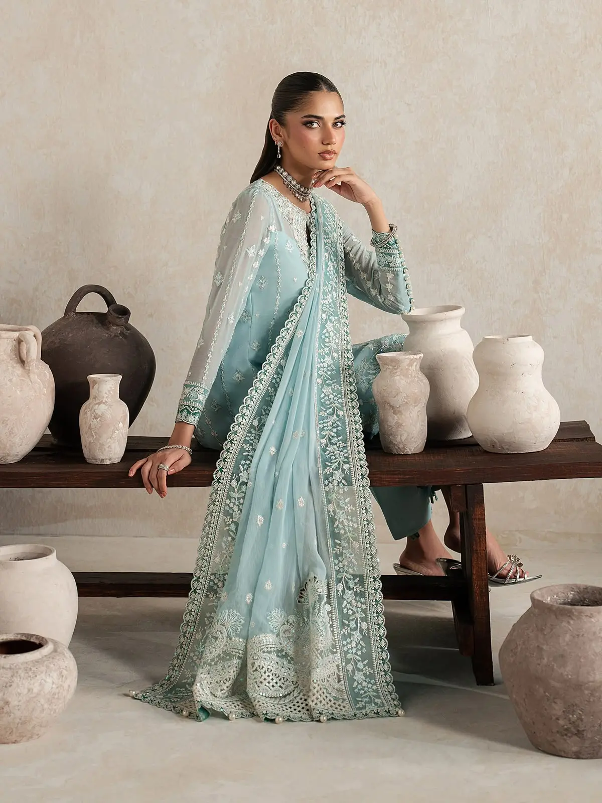 GULAAL Embroidered Chiffon