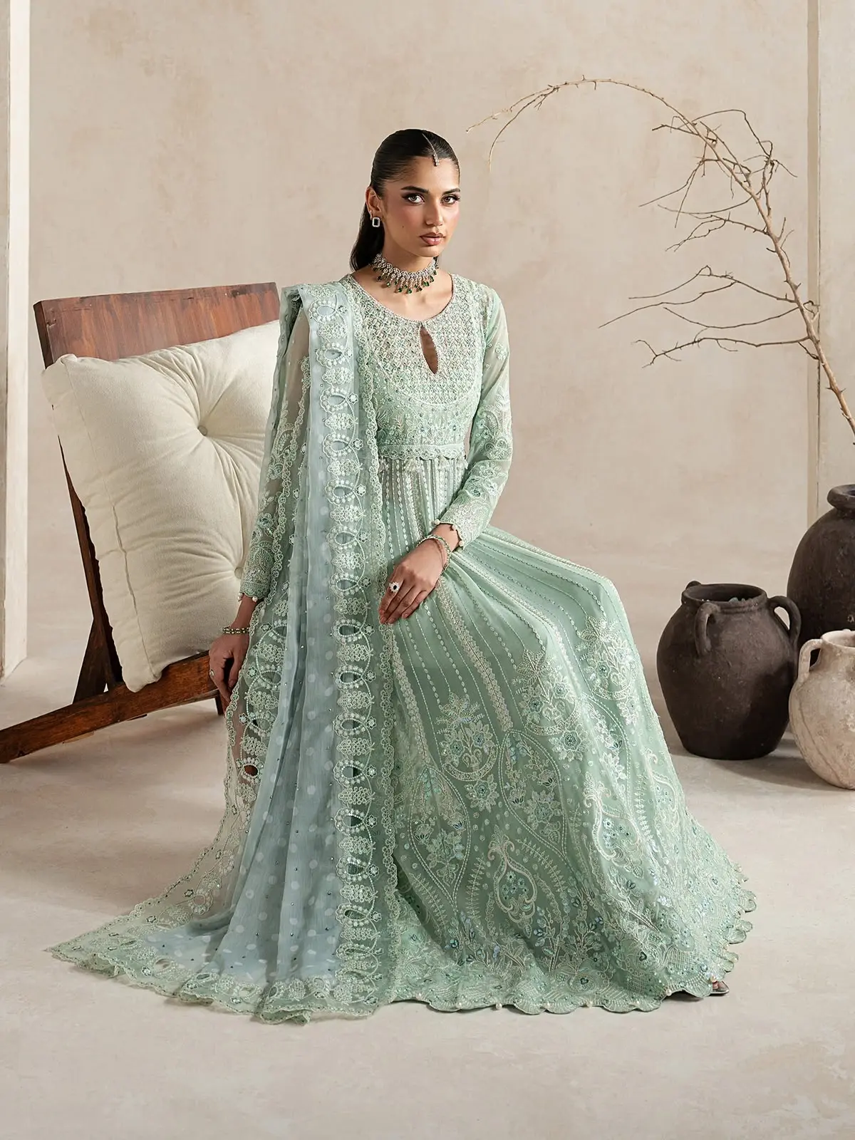 GULAAL Embroidered Chiffon