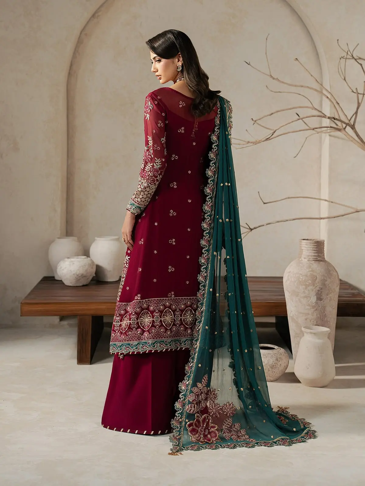 GULAAL Embroidered Chiffon