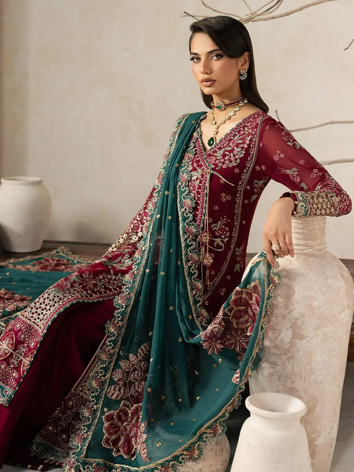 GULAAL Embroidered Chiffon