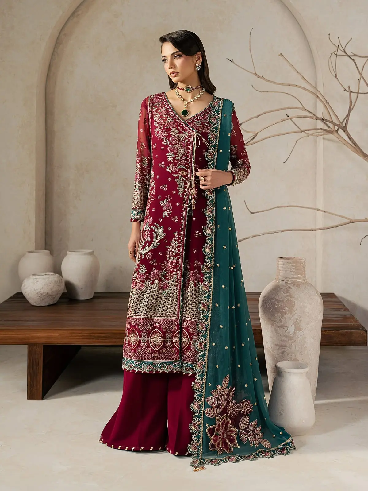 GULAAL Embroidered Chiffon