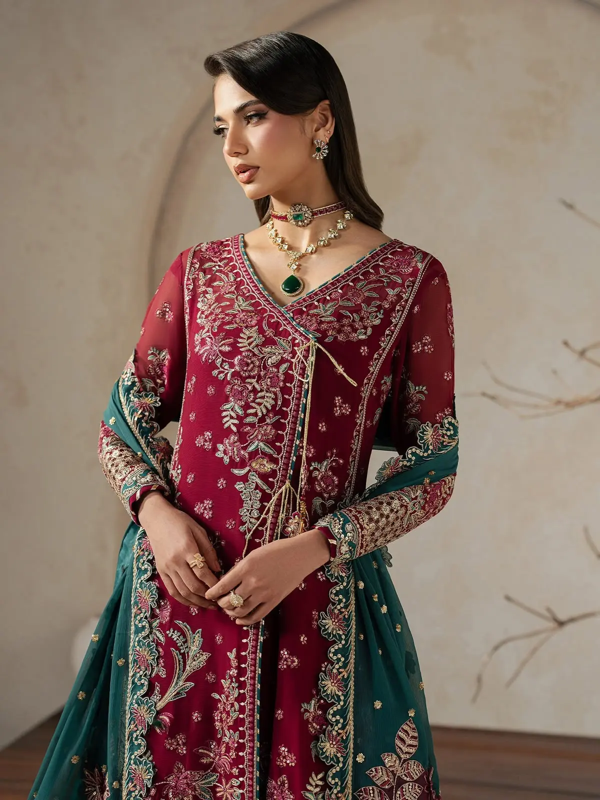 GULAAL Embroidered Chiffon