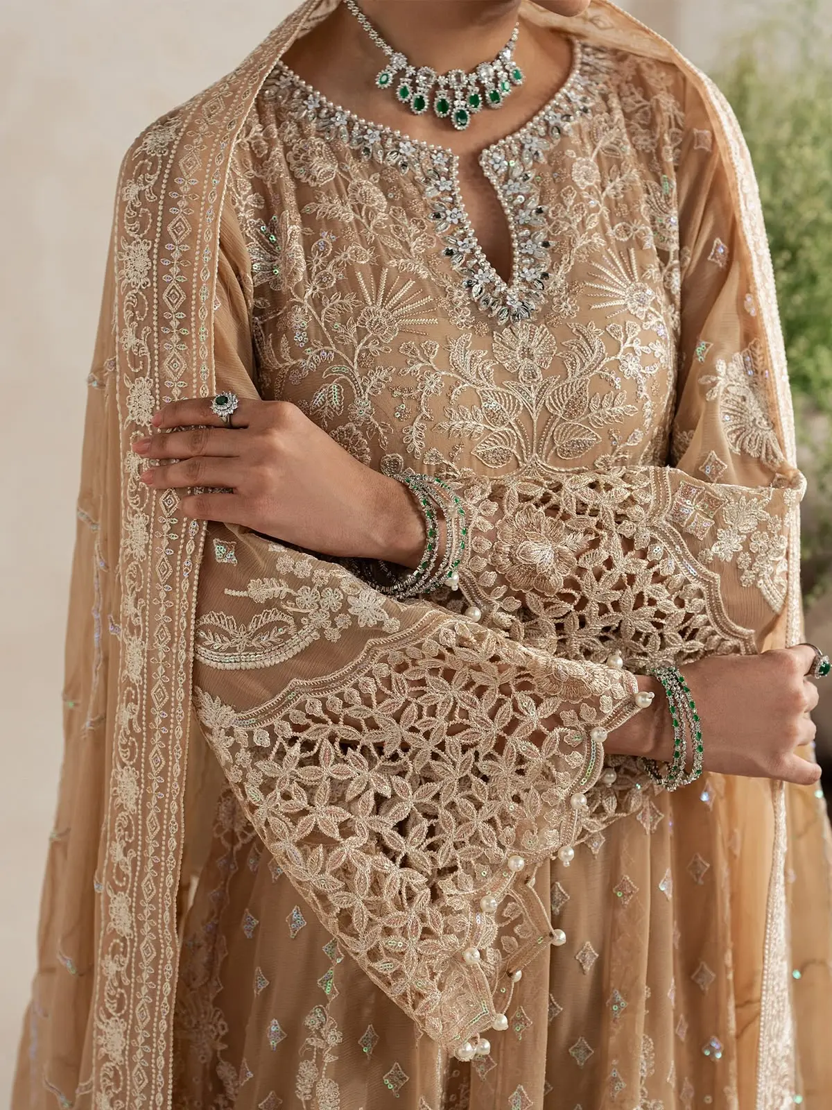 GULAAL Embroidered Chiffon
