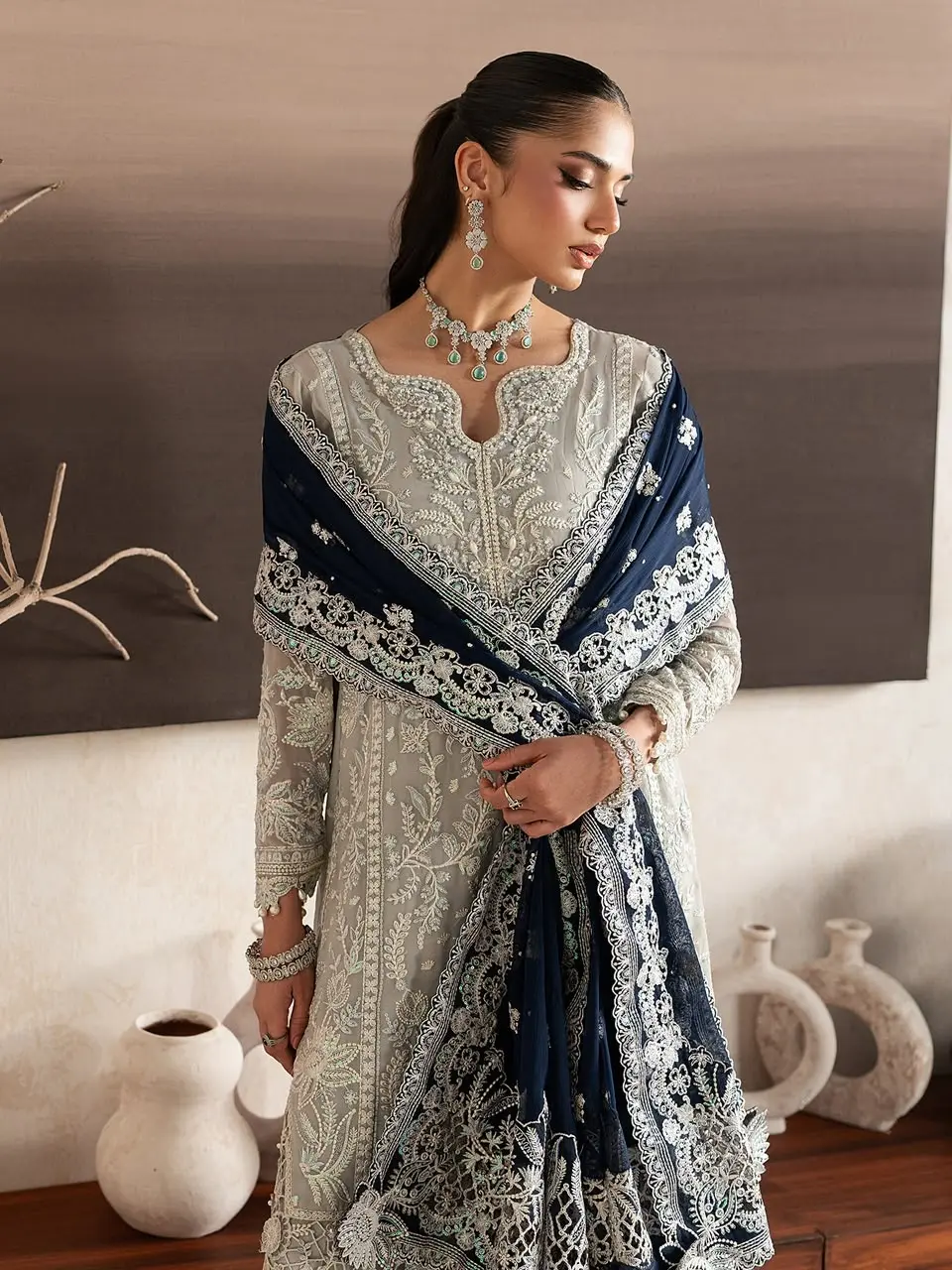 GULAAL Embroidered Chiffon