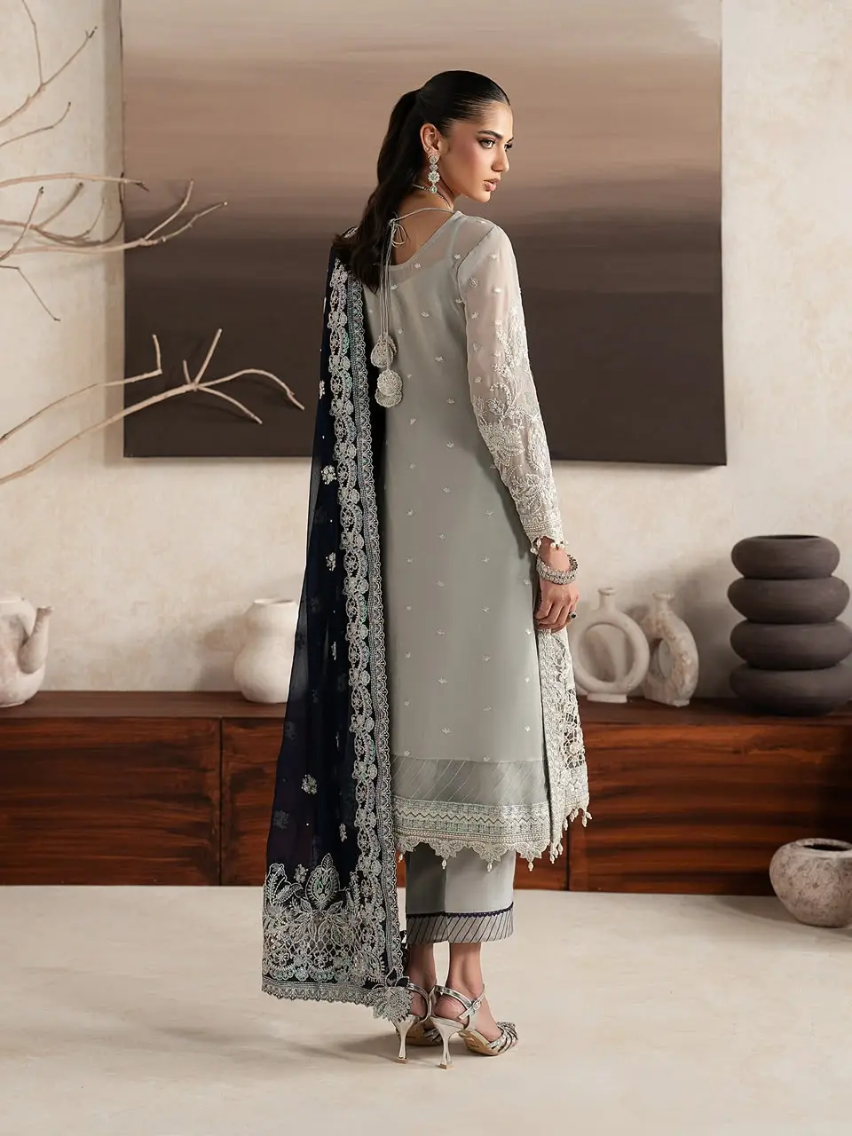 GULAAL Embroidered Chiffon