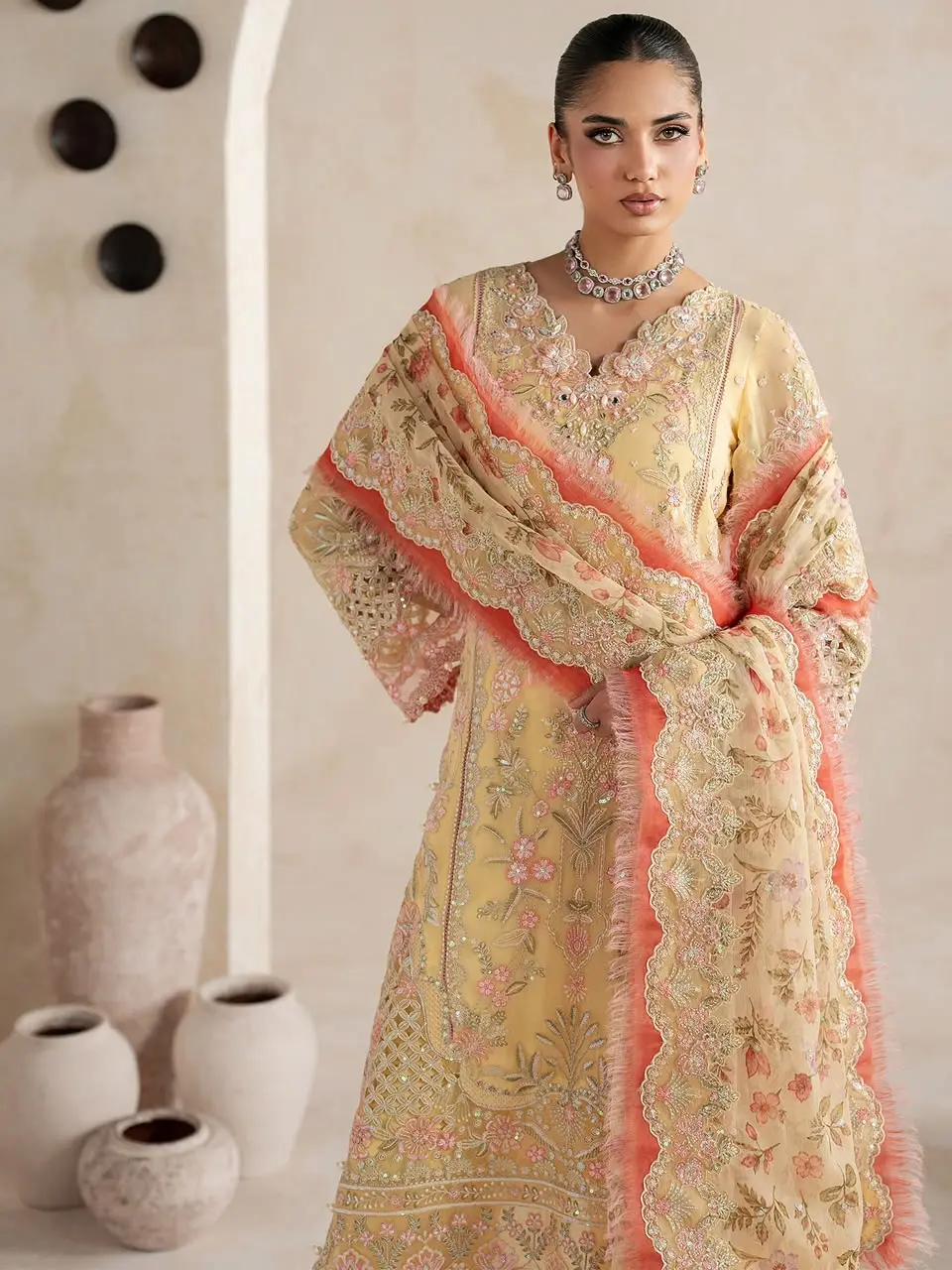 GULAAL Embroidered Chiffon