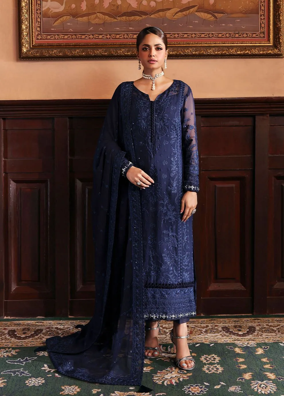 GULAAL EVAYNA EMBROIDERED CHIFFON LEESHA D-33